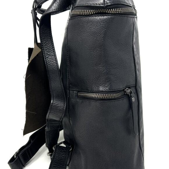 Vlenca Holland Leather Backpack Distressed Black 40770 Anthroplogie NWT main image 12